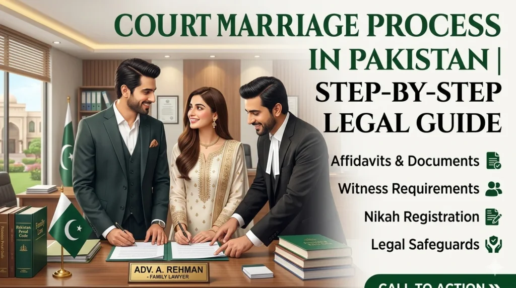 court marriage pakistan couple signing nikah nama legal office
