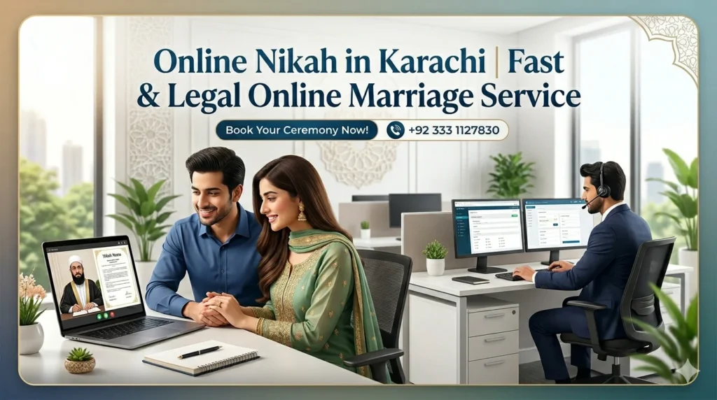 Online Nikah in Karachi 2026 | Legal Online Marriage & NADRA Registration Pakistan