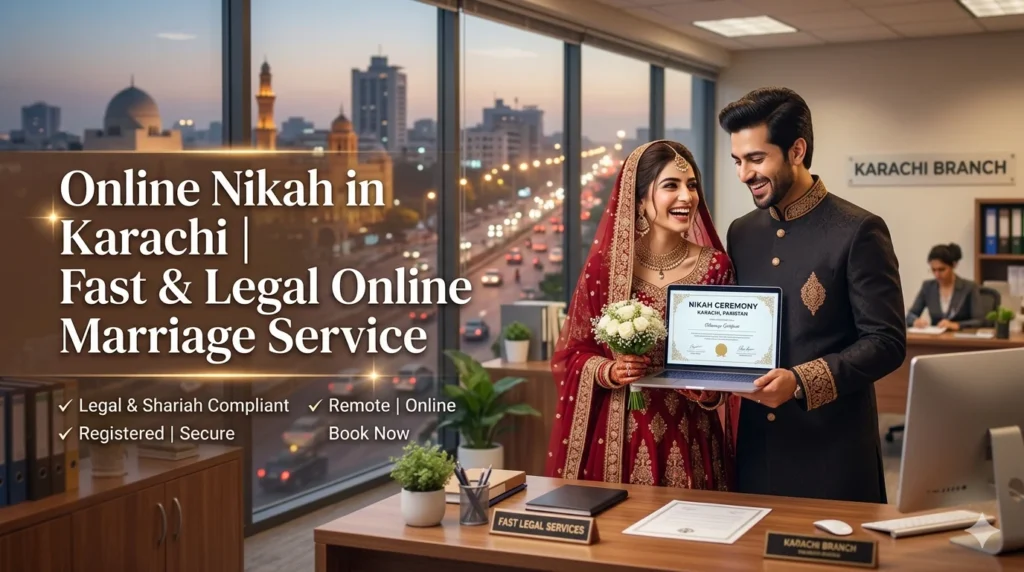 online nikah in karachi video call marriage couple laptop pakistan
